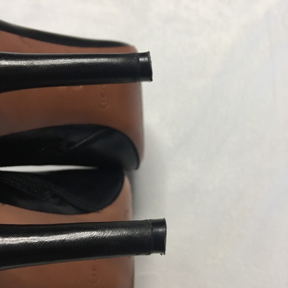 Coach Sondra Black Leather Booties Silver Buckle 8 - Picture 9 of 11